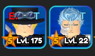 SABO e GRIMMJOW personagens raros (trade) all star OG