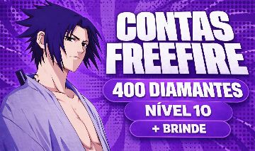 [MELHOR PREÇO] CONTAS DE FREE FIRE NIVEL 10 COM 400 DIAMANTES + BRINDE ALEATORIO