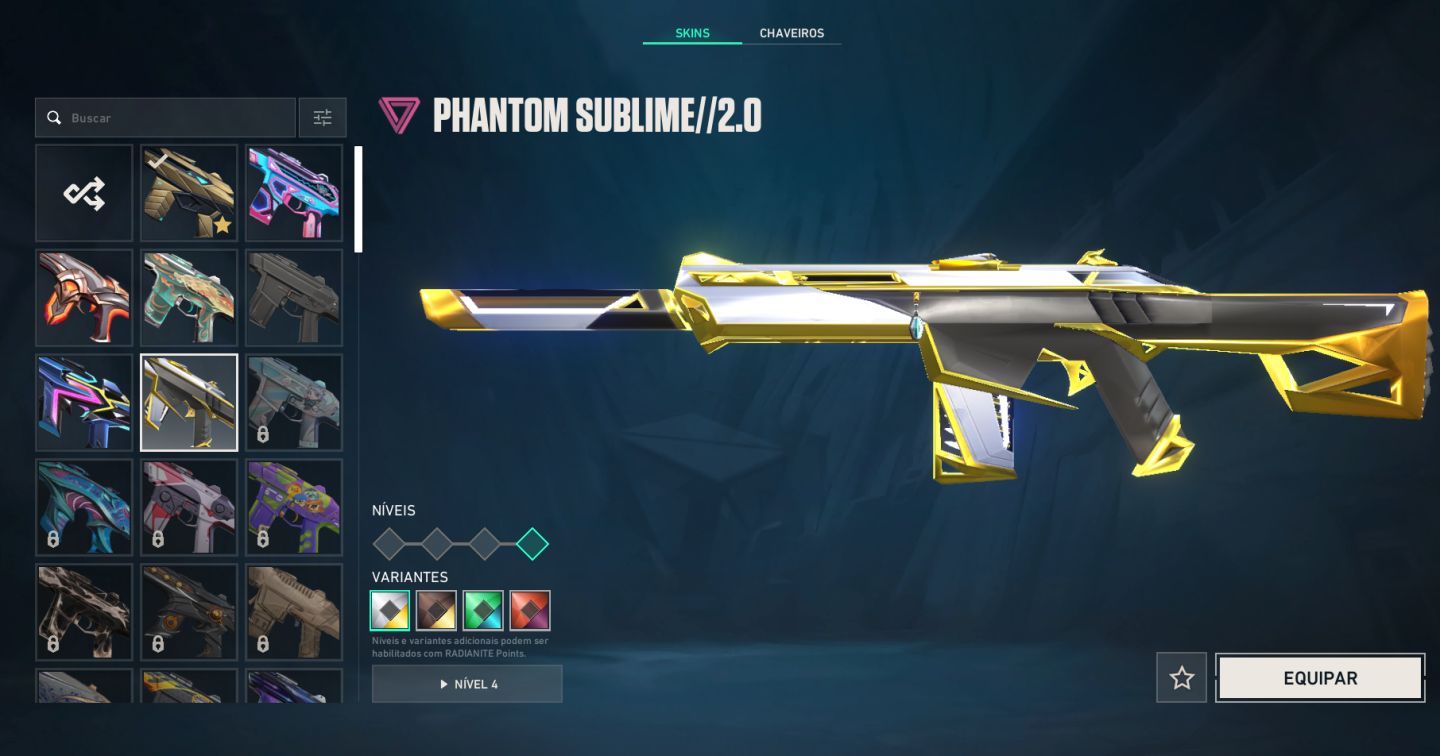 CONTA DE VALORANT NVL 157 (SKIN DE VANDAL, PHANTOM e Sobrando 442 VP, )