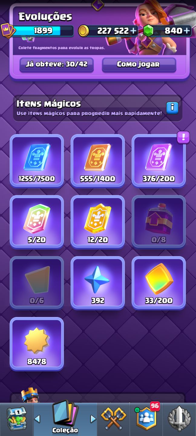 UMA DAS MELHORES CONTAS DE CLASH ROYALE EXTREMAMENTE BEM CUIDADA PRA SAIR RÁPIDO