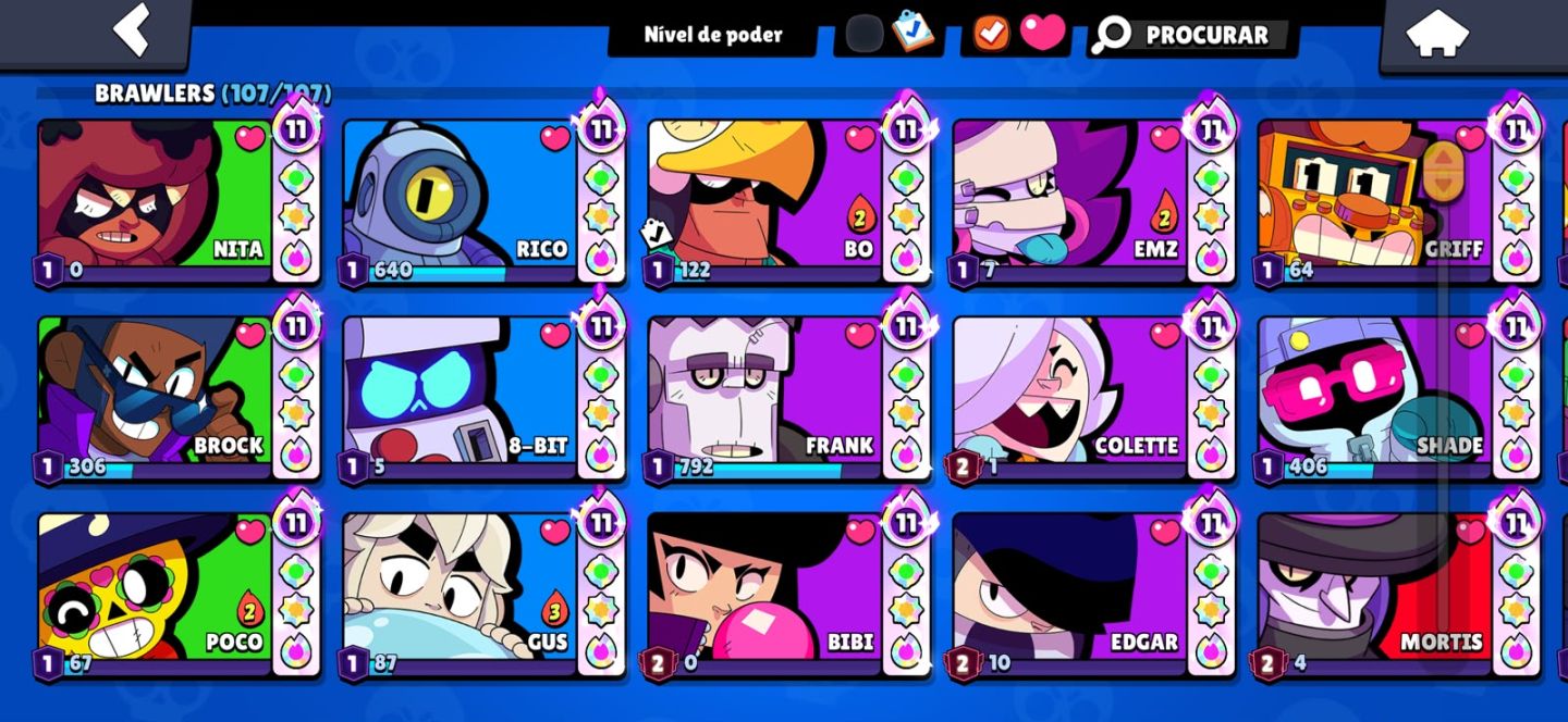 [CONTA RARA DE BRAWL STARS, REI FRANK, COLETTE TRIXIE, COLT AGENTE IMPERIAL]
