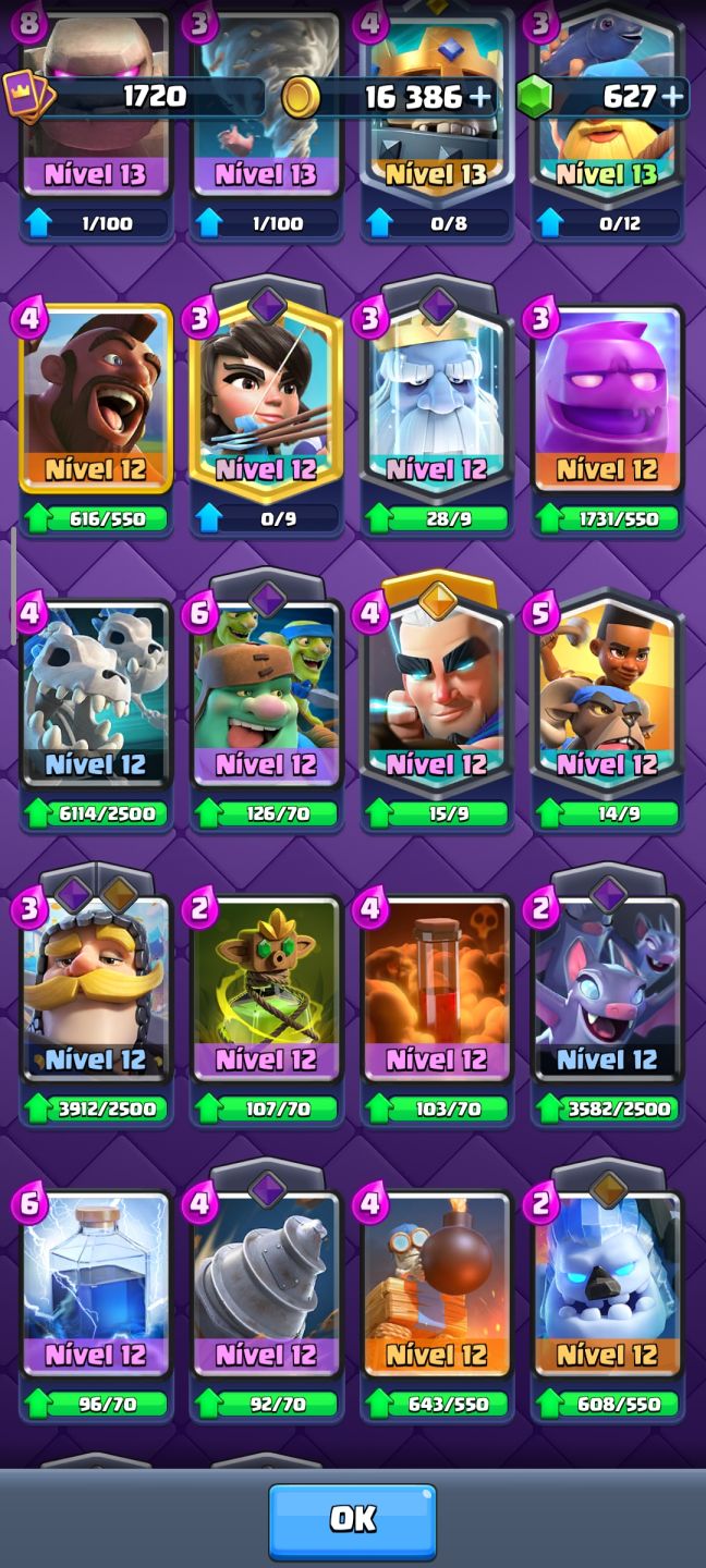Conta Clash Royale 14500 troféus