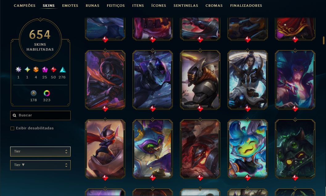 654 SKINS | AHRI LENDA IMORTALIZADA AUTOGRAFADA | Jinx Fragmentada de Arcane