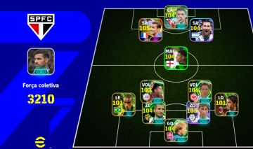 Conta efootball com vários jogadores bugados e times completos