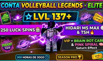 Lvl 137 Volleyball Legends | Hidari M5 + TSH | VIP + Brain Rot | 250 Spins