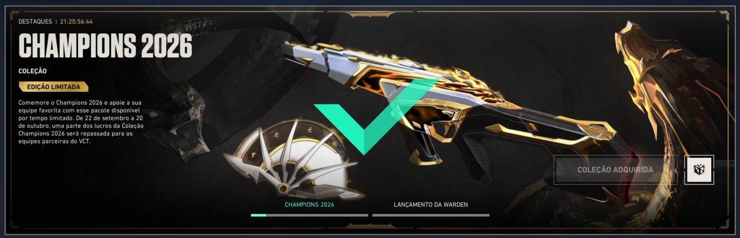 Conta Valorant l Arcane + PACOTE CHAMPIONS 2022/23 e 26 + Kuronami + RGX e MAIS!