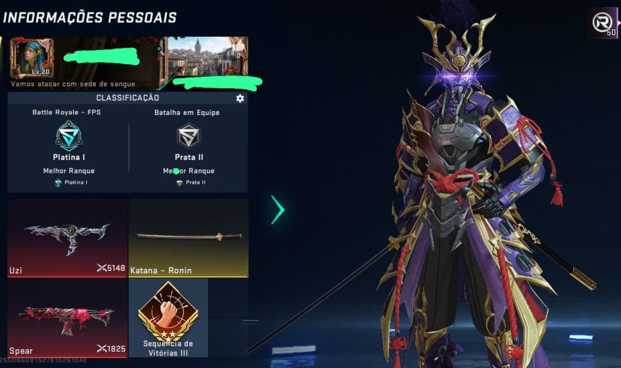 Conta de blood striker com eternas
