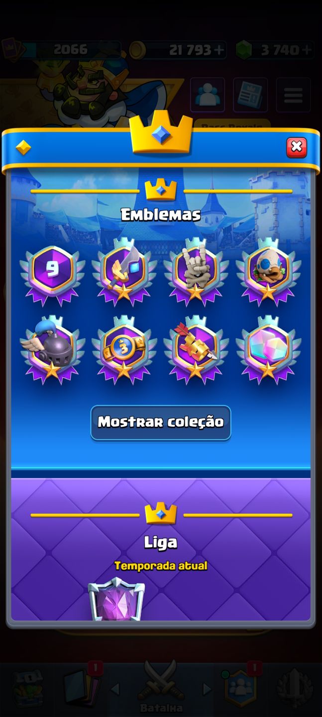 Conta top Clash Royale!!