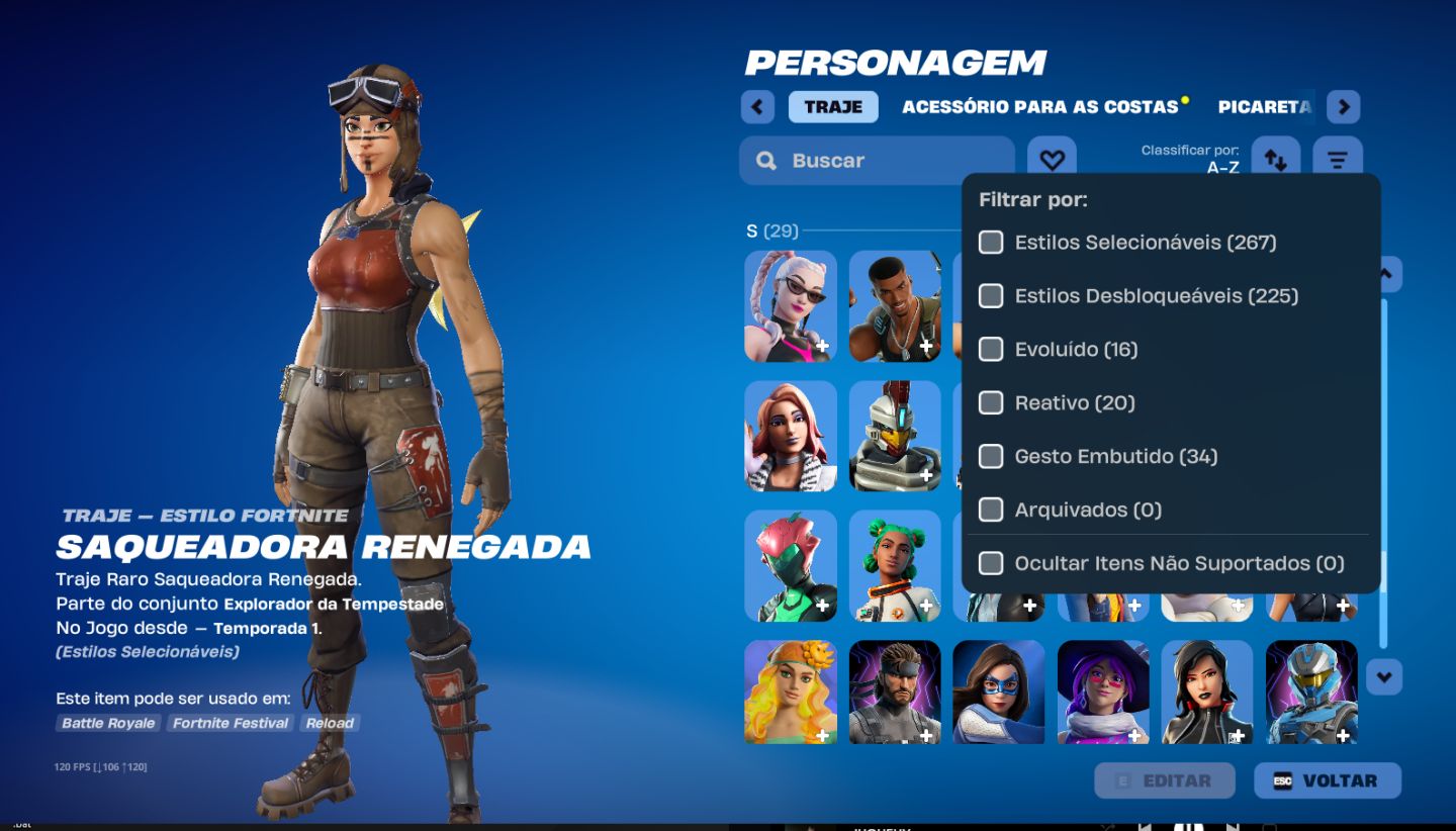 Conta fortnite og