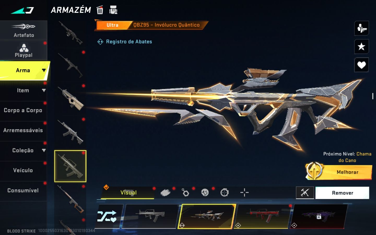 Conta top de bloodstrike com faca talon santuário