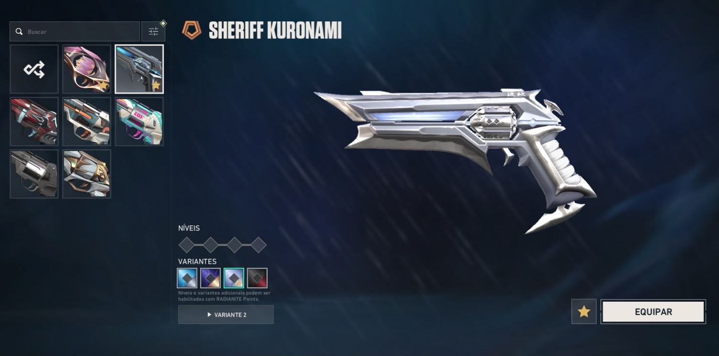 Conta Valorant com muitas skins (Pack Kuronami 1)