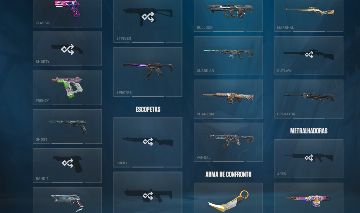 Conta de valorant com muitas skins