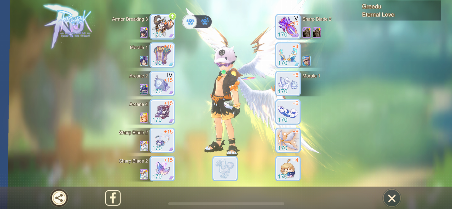 Conta Ragnarok Eternal Love com Moonlight Card