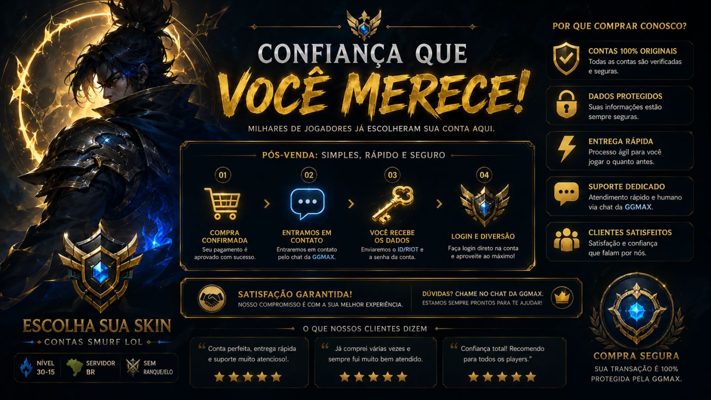 (ESCOLHA SUA SKIN) Servidor BR Sem Ranque Contas Smurf