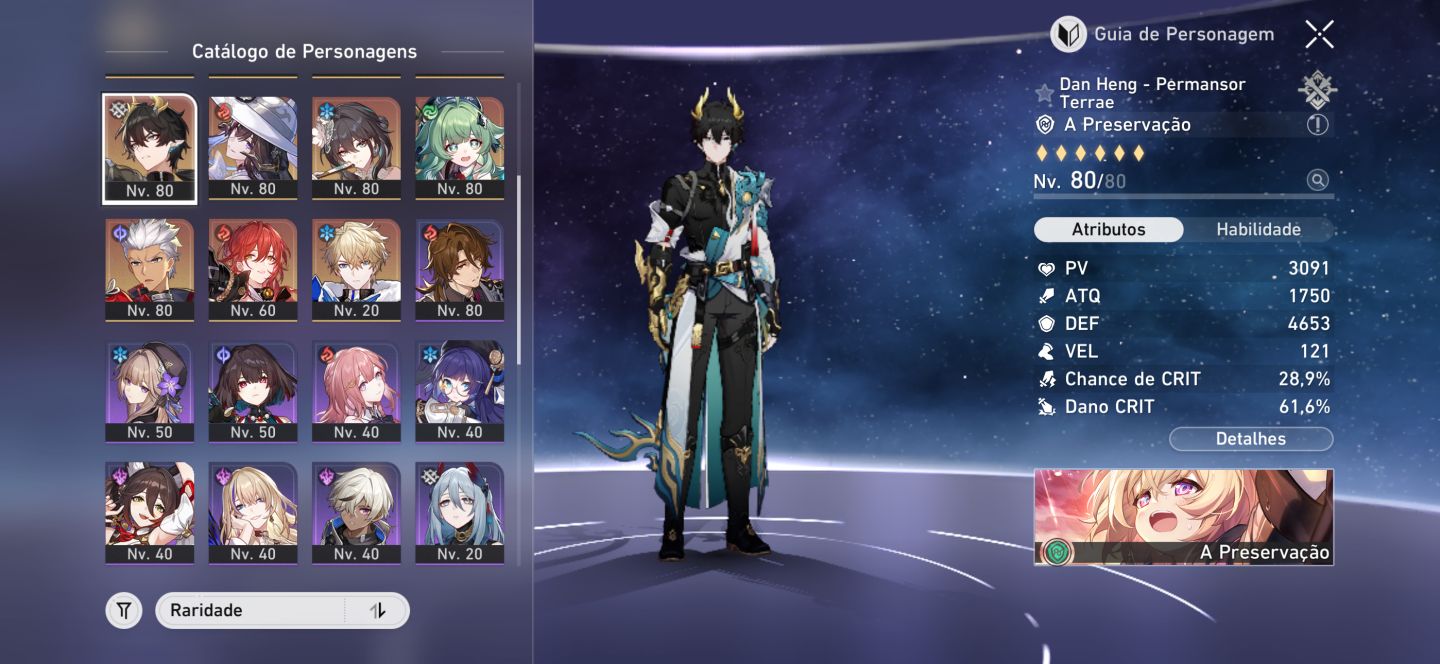 Conta no HSR, Silver Wolf 999+cone, Himeko+cone, Blade Mortenax+cone