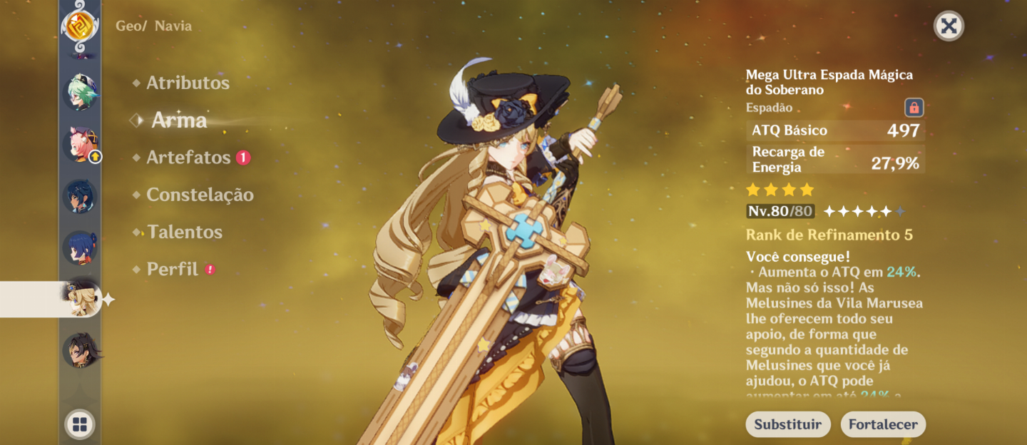 CONTA GENSHIN: WRIOTHESLEY C1 E AYAKA+BISS E SKIN+OUTROS T5 E ARMAS T5