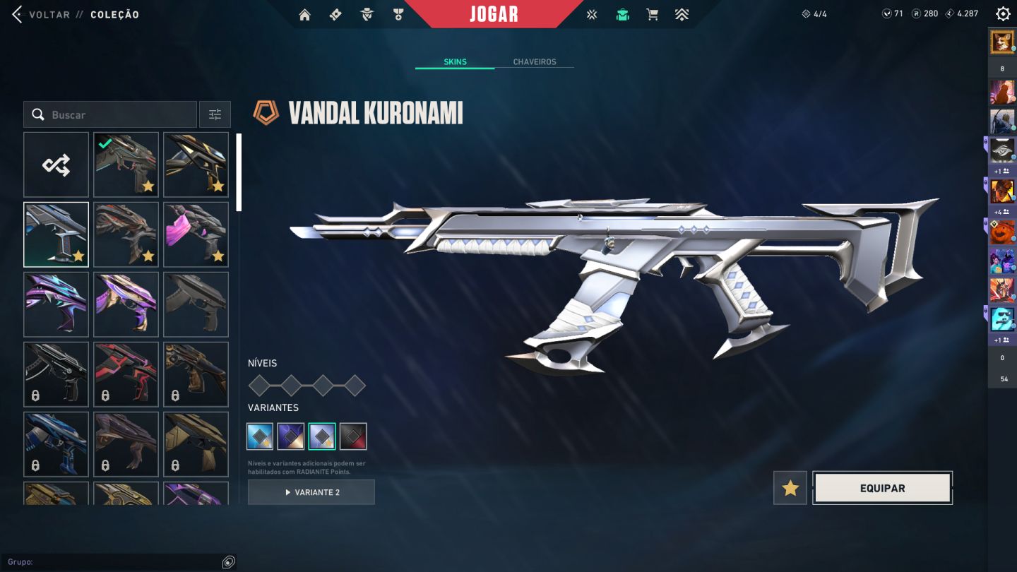 Valorant Champions 2025 Vandal e mais 5, phantom, OP, faca, passe e muito mais