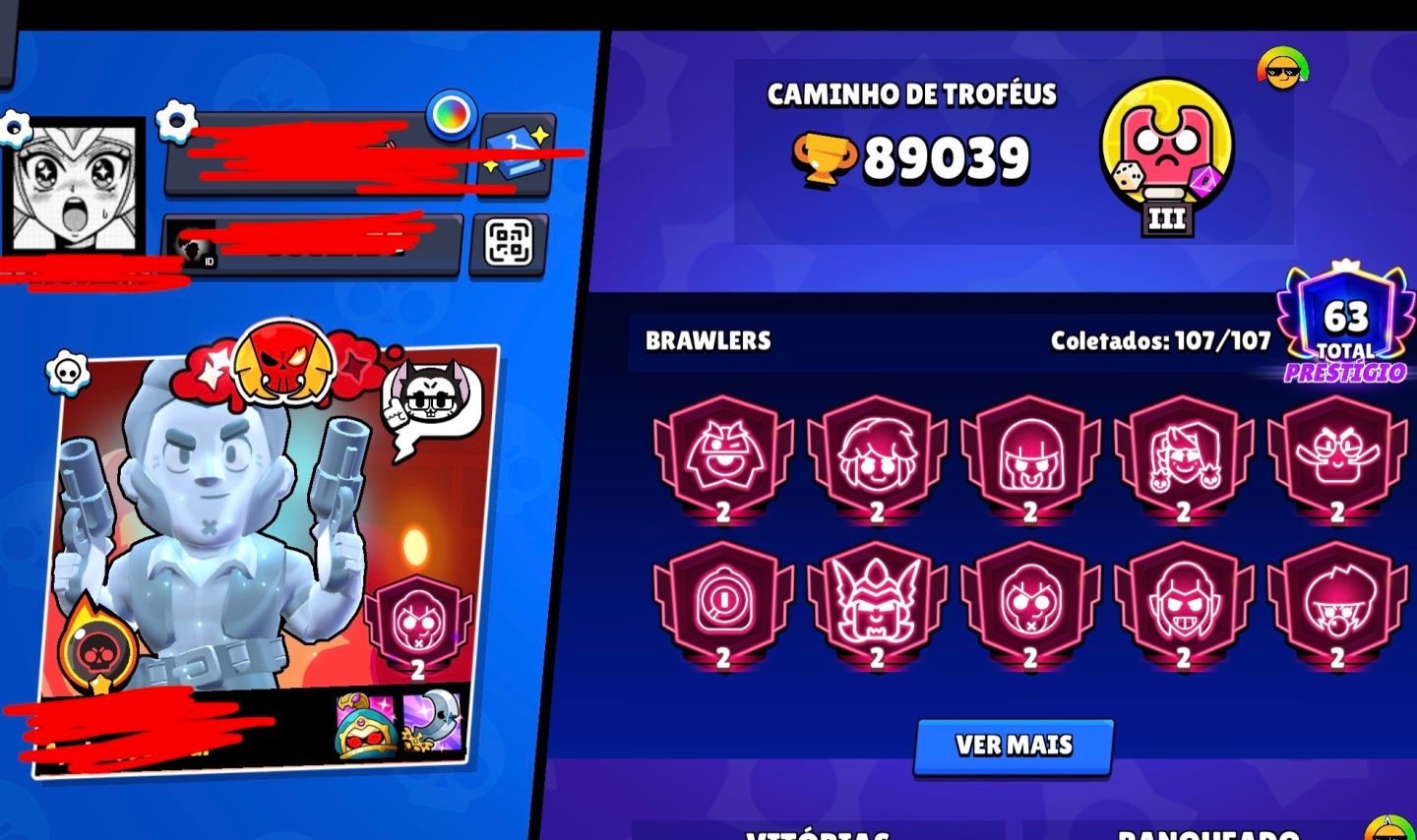 Conta de braw star super upada