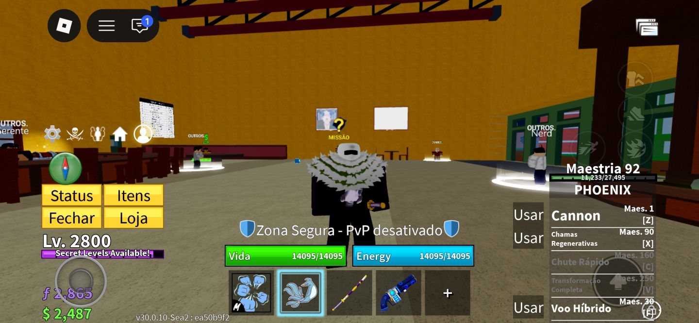 Conta Roblox de 2012 e nível 2800 no blox fruits!