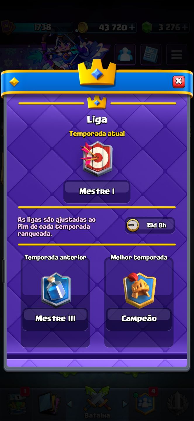Conta de Clash Royale Nível máximo! Todas as cartas, arenas e muitas evoluções.
