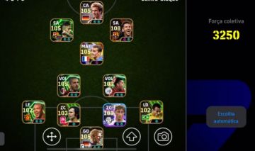CONTA EFOOTBALL OVERALL ATÉ 108 | FORÇA COLETIVA 3250