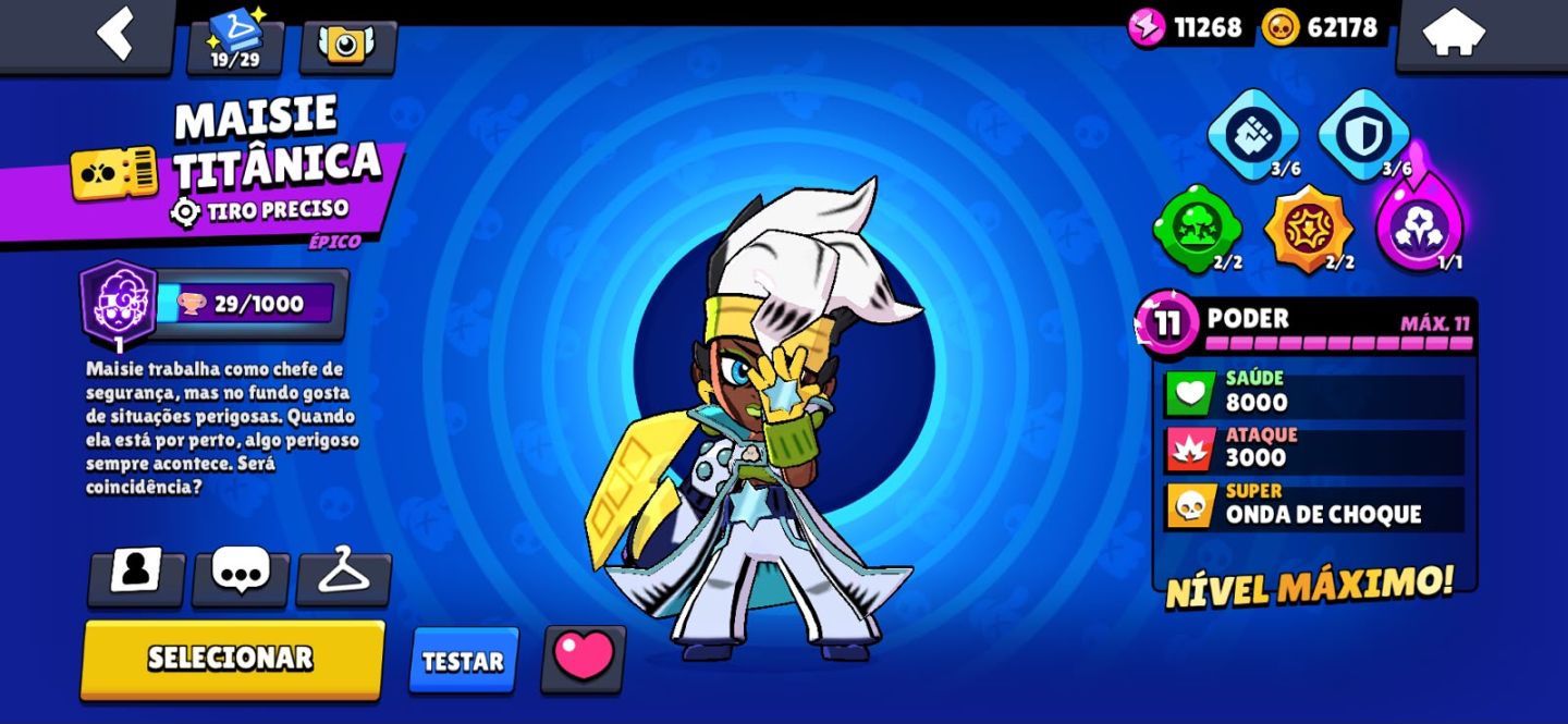 CONTA DE BRAWL STARS EXTREMAMENTE GEMADA