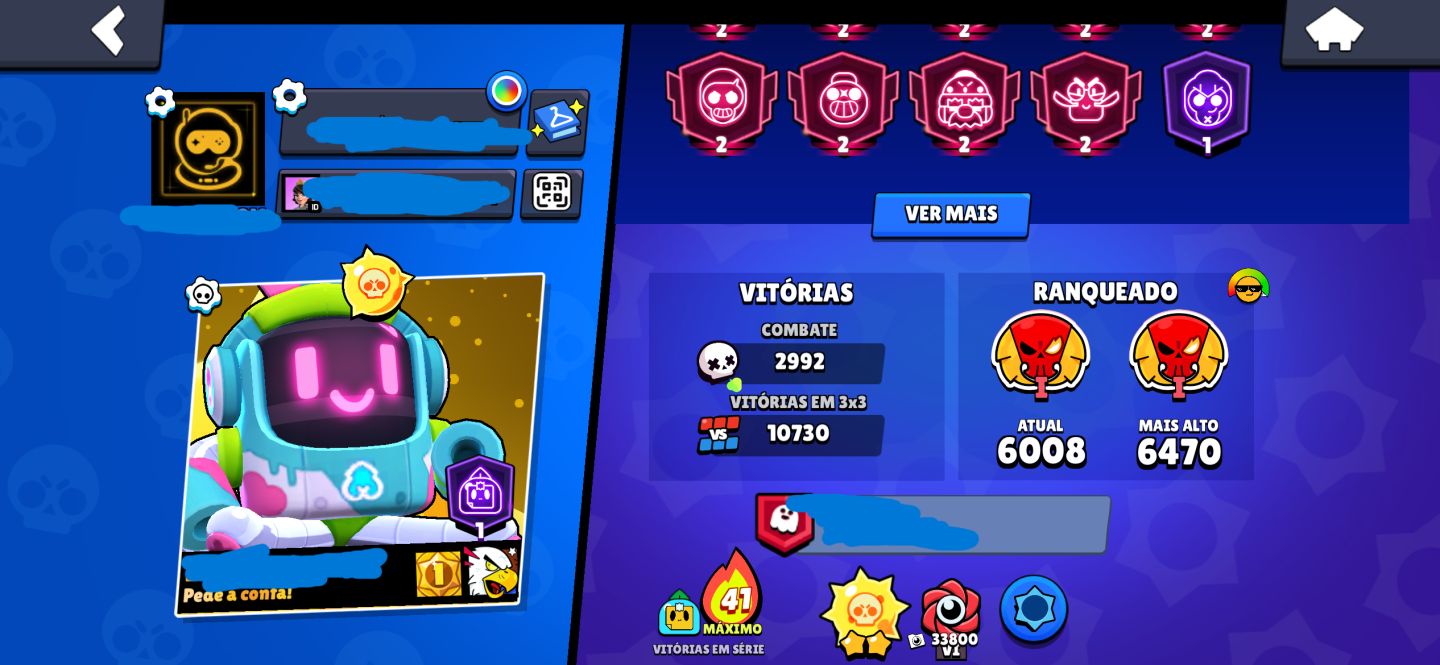 100K+ CONTA DE BRAWLSTARS 2018