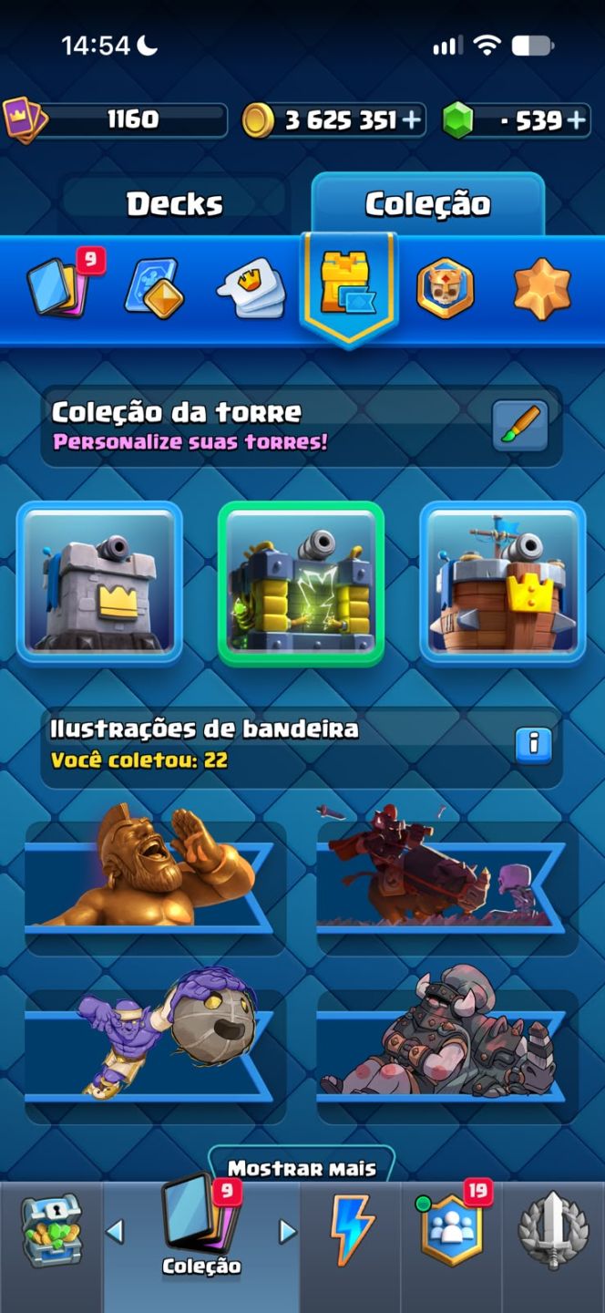 Conta Clash Royale 9 Anos | Rei Nível 16 (MAX) | Todas as Cartas