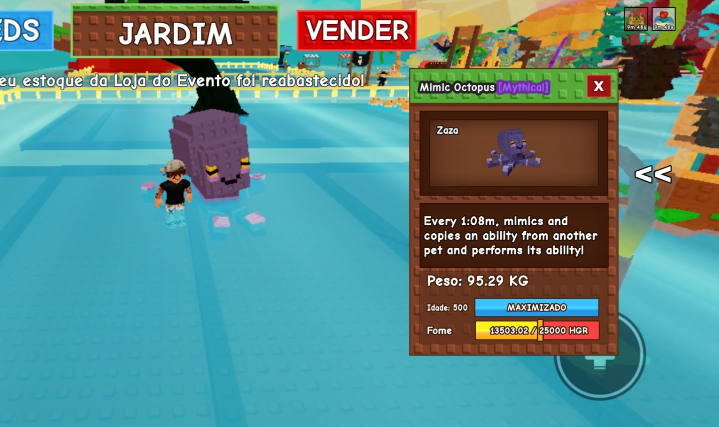 MIMIC IDADE 500!! GROW A GARDEM 1!
