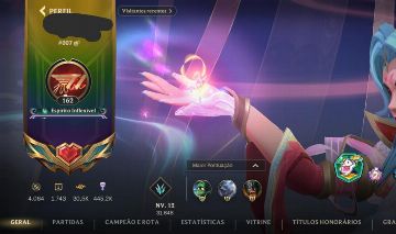Conta wild rift main jungle com bastante skin e itens e 1 vez grão mestre