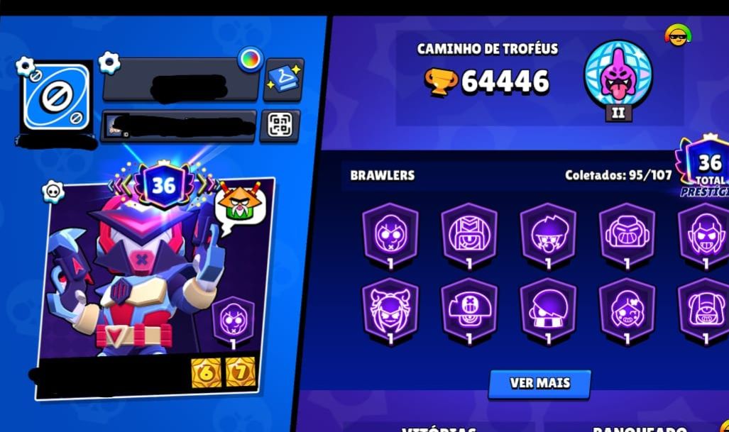 Conta de braw star upada