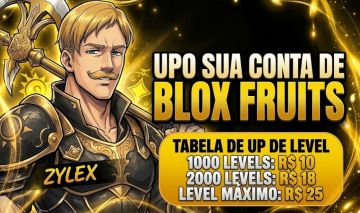 UPO SUA CONTA BLOX FRUITS EM ATÉ 24H - A PARTIR DE R$10,00 | ZYLEX