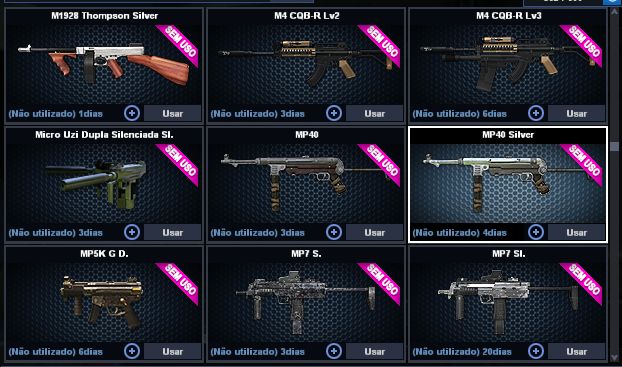 Conta PointBlank - Itens raros/exclusivos