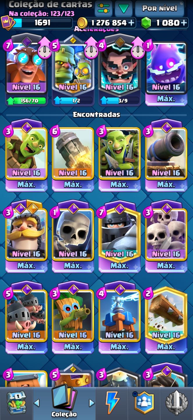 Conta clash royale 13200 trofeus