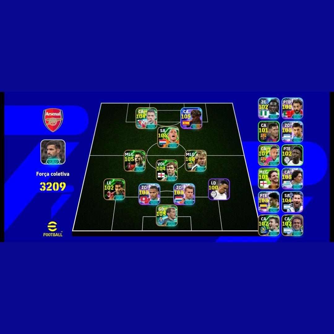 CONTA DE EFOOTBALL 3209 DE FORÇA
