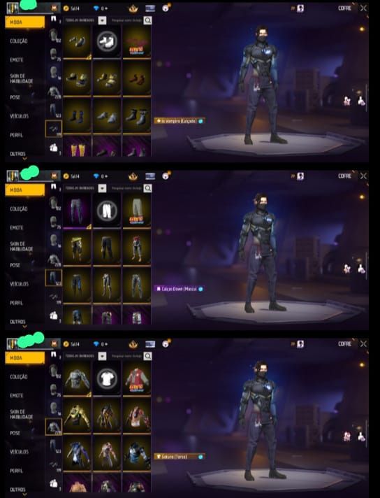 Conta Free Fire 6 Anos - 223 Peitorais - Level 65 - UMP Atributada - Conta Antig