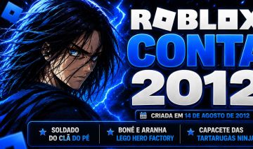 Conta Roblox 2012 | Itens LEGO Hero Factory + TMNT + Clã do Pé