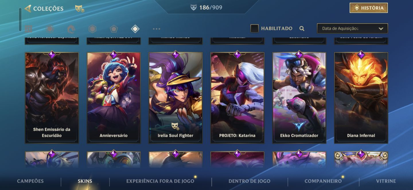 Conta GM todas Skins riven, muitas lendárias e muitas limitadas