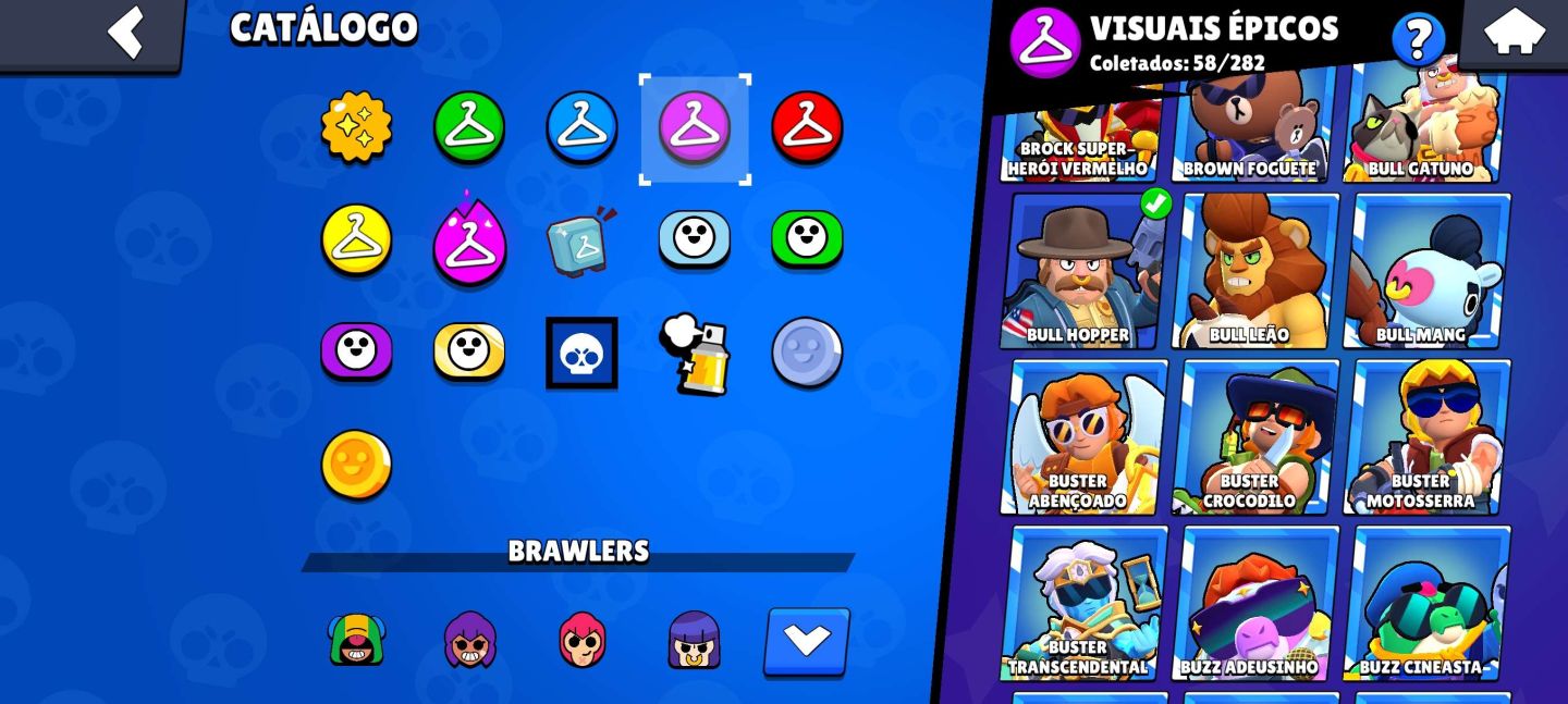Conta Brawl Stars super rara com skins exclusivas
