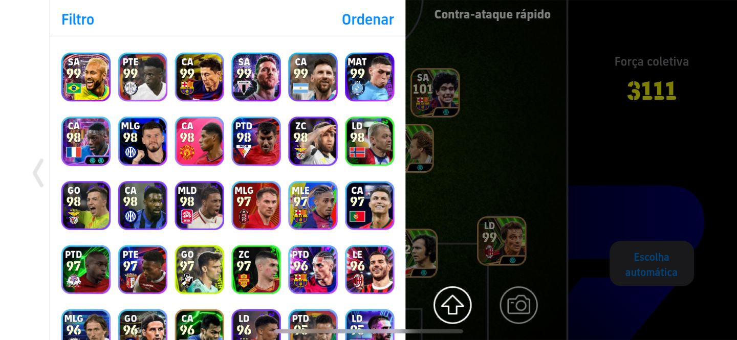 2 contas efootball full cartas na compra das duas leve outra de brinde