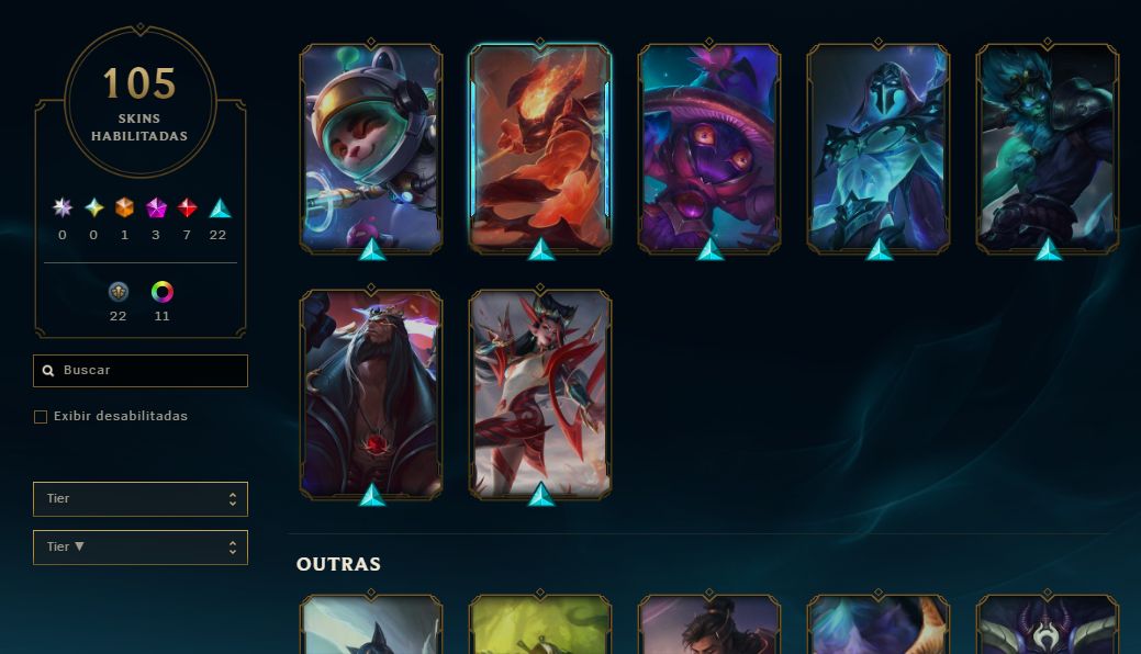 CONTA LOL - PLATINA - LV 117