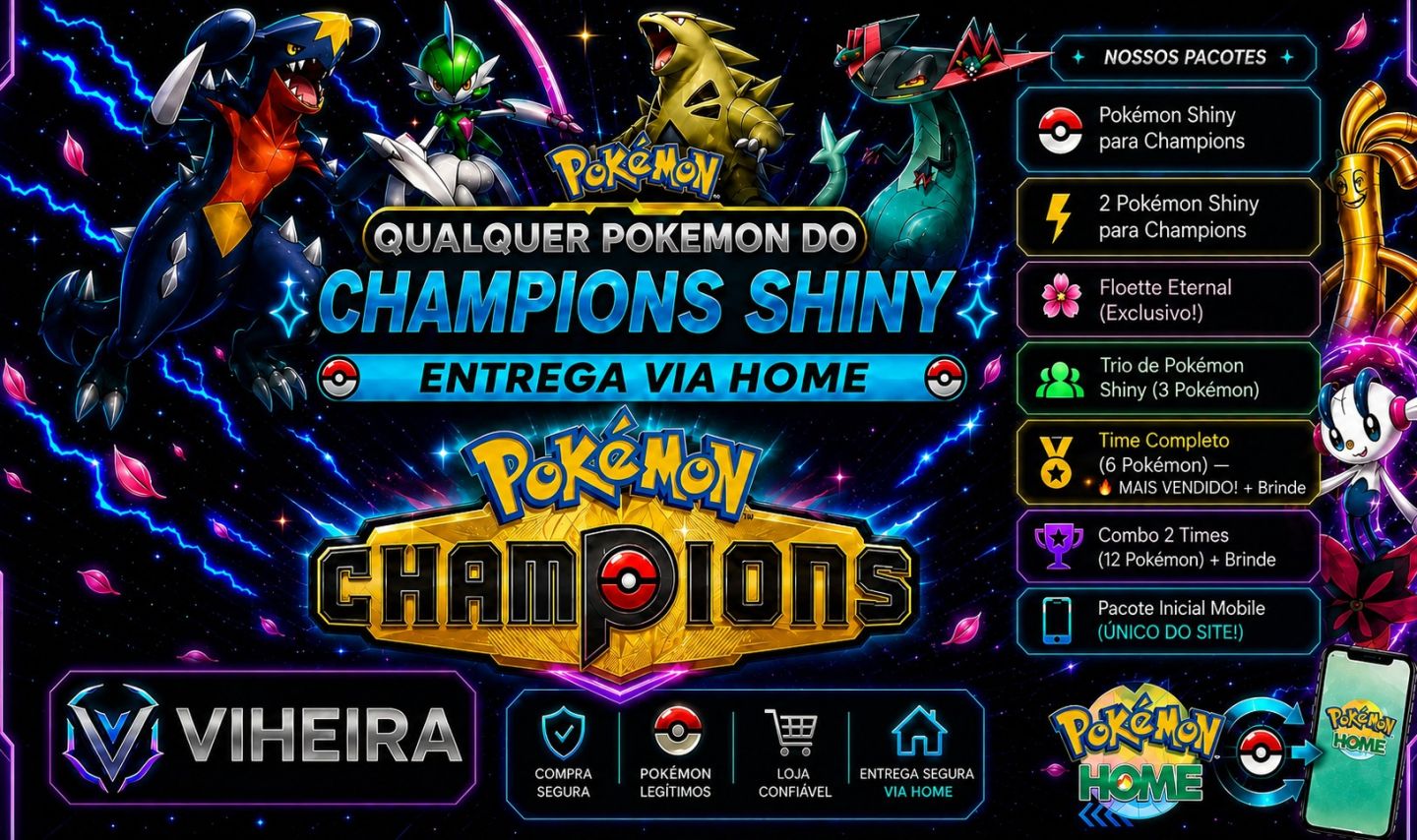 POKÉMON CHAMPIONS: TODOS OS NOVOS DA M-C POKÉMON SHINY| FLOETTE ETERNAL| BRINDES
