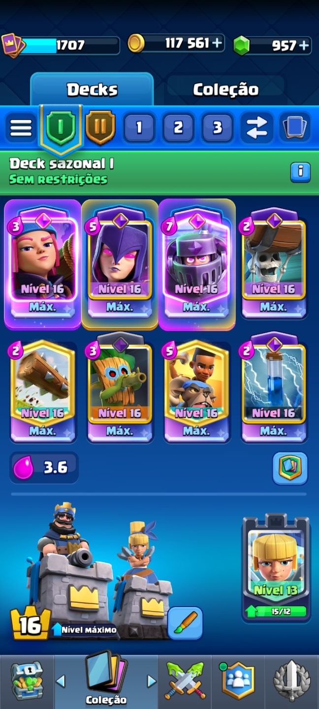 CLASH ROYALE | 14K TROFÉUS | TORRE 16 | 19 EVOLUÇÕES | 14 HERÓIS | 70 EMOTES