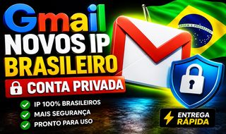 Gmail Novos com IP Brasil