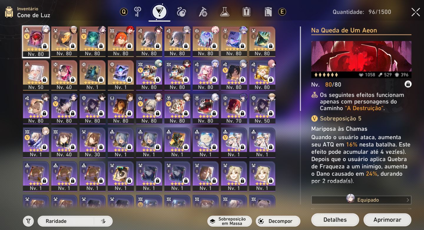 20 PERSONAGENS 5 TL 70 LOBA NV 999 + BIS + HIMEKO NOVA + BIS + 10K JADES