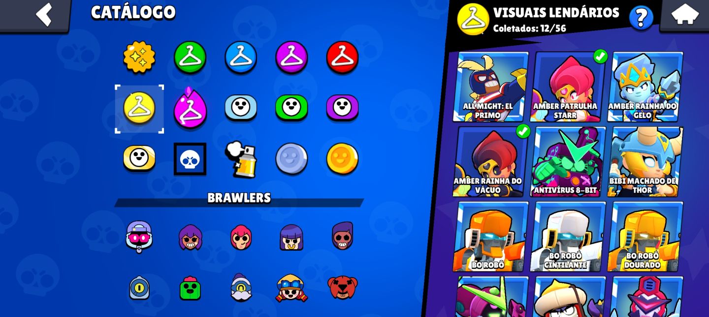 CONTA BRAWL STARS COMPLETA! 68K !VÁRIOS NÍVEL 11!! CONTA DE 2022! ! MUITAS SKINS