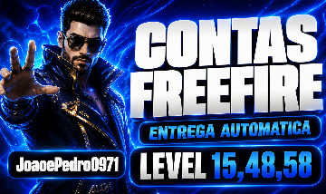 CONTAS FF LEVEL 15, 48, 58 | TROCA NICK+MUITOS PASSES+SKINS (ENTREGA AUTOMATICA)