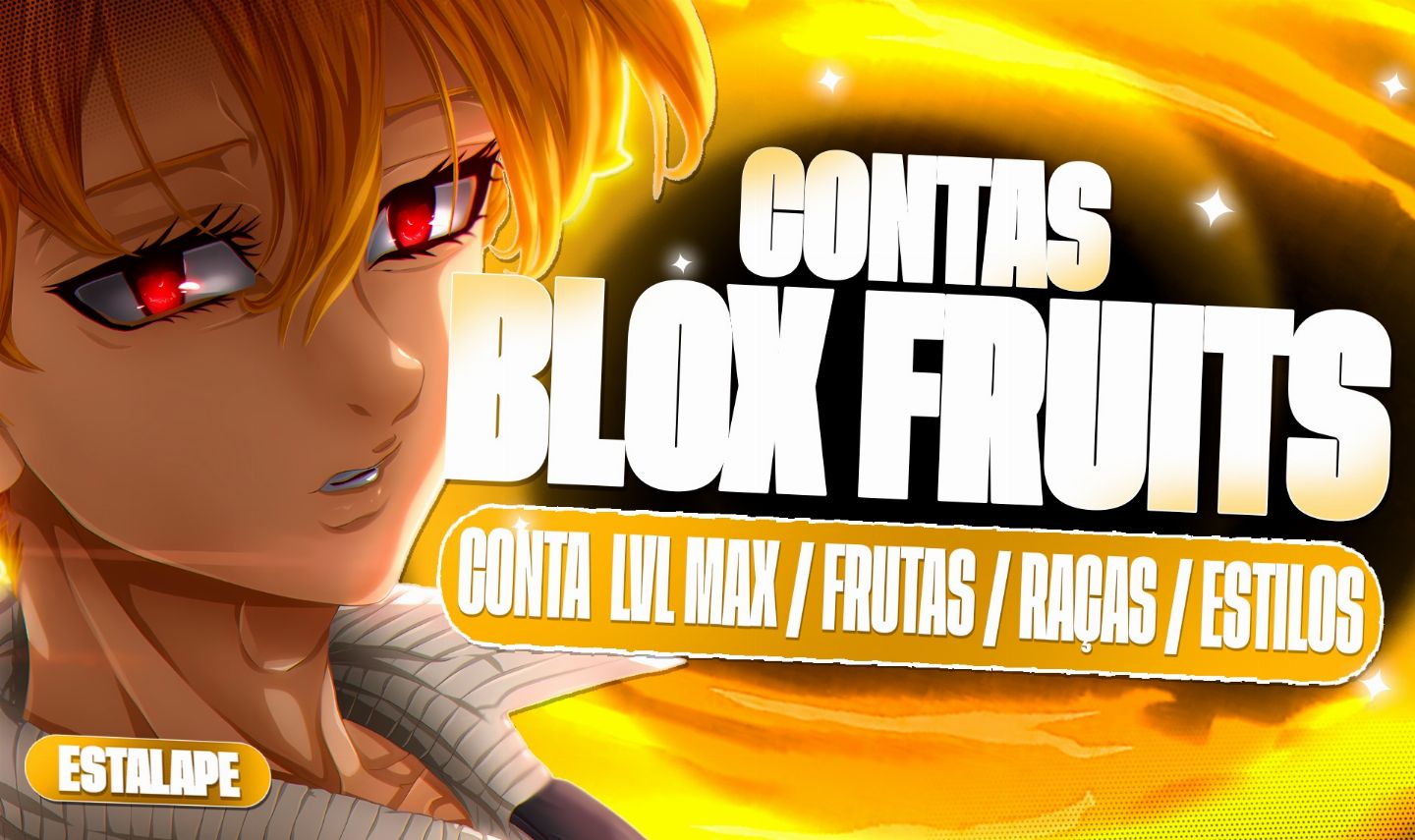 (TIGER & KITSUNE) BLOX FRUIT - CONTAS COM LEVEL/FRUTAS/RAÇAS! - MELHORES PREÇOS