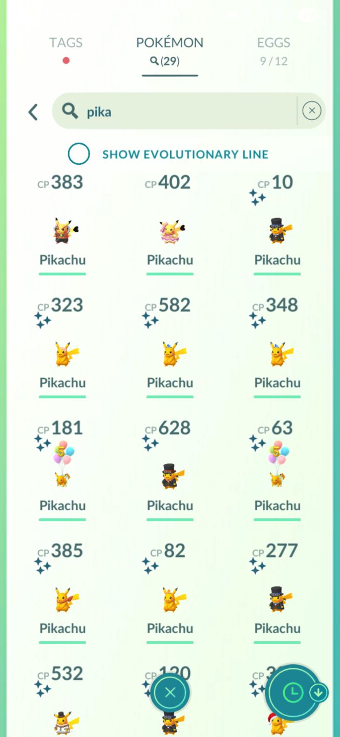 Mewtwo Shiny fundo+Solgaleo Shiny+ 27 Pikachu Shiny+23 Shinys conta lv70