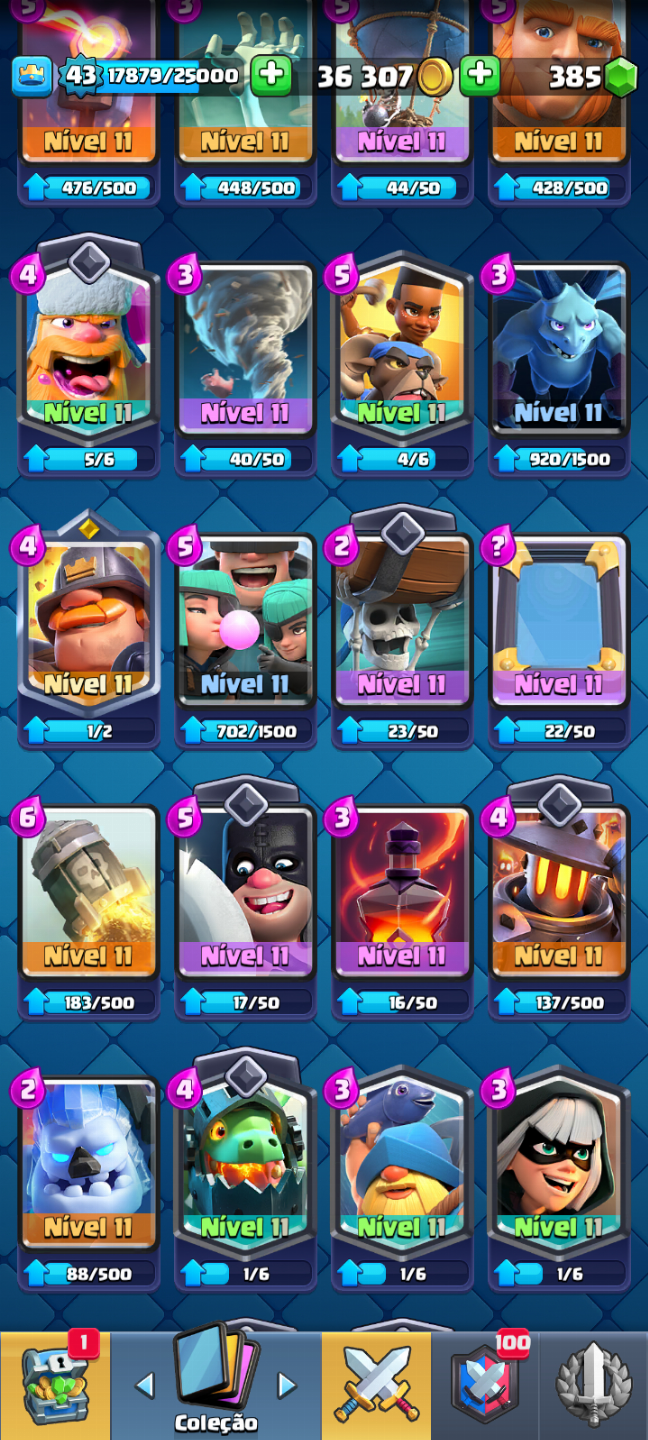 Conta de Clash Royale 7 anos com 3 evo